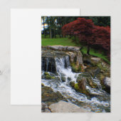 Ein kleiner Wasserfall Mitteilungskarte (Vorne/Hinten)