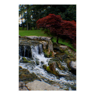 Ein kleiner Wasserfall Poster