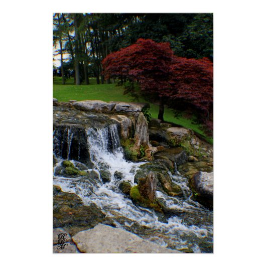 Ein kleiner Wasserfall Poster (Vorderseite)