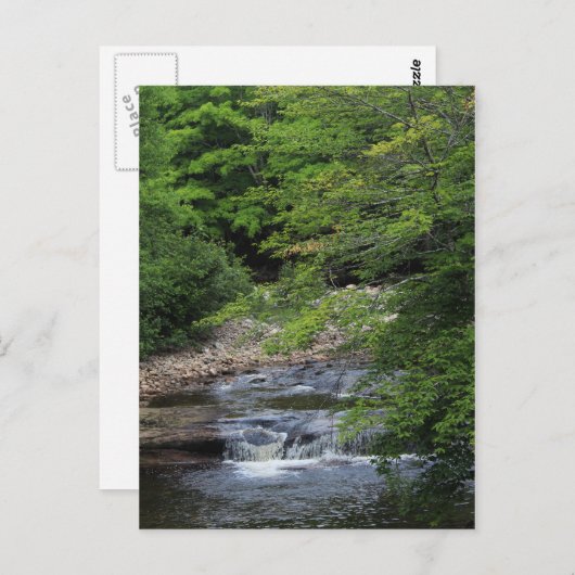 Ein kleiner Wasserfall Postkarte (Vorne/Hinten)