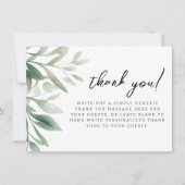 Ein kleiner Wild One Safari Elefant Dankeskarte (Vorderseite)