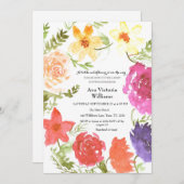 Ein kleiner Wildblume-Girl-Duschkopf Einladung (Vorne/Hinten)