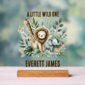 Ein kleiner Wilder Acrylschild (Neutral)