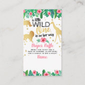 Ein kleiner wilder auf ihrem Weg Mädchen Windeln R Begleitkarte (Vorderseite)