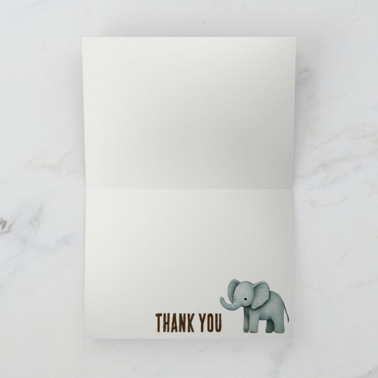 Ein kleiner Wilder Dankeskarte (Innenseite)