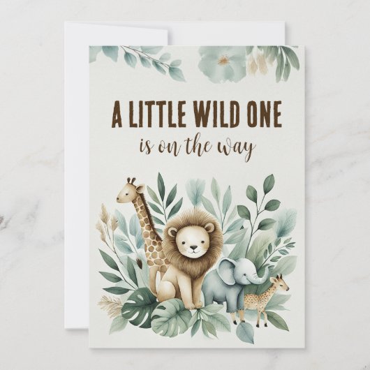 Ein kleiner Wilder Einladung (Vorderseite)