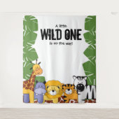 Ein kleiner wilder ist auf dem Weg Baby Shower Saf Wandteppich (Vorderseite)