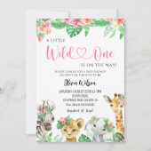 Ein kleiner Wilder ist unterwegs - Jungle Safari Einladung (Vorderseite)