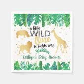 Ein kleiner Wilder ist unterwegs mit einer Babydus Serviette (Vorderseite)