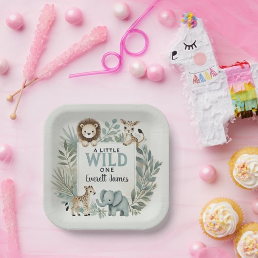 Ein kleiner Wilder Pappteller (Party)