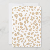 Ein kleiner Wilder, Safari Animals Baby Boy Dusche Einladung (Rückseite)