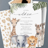 Ein kleiner Wilder, Safari Animals Baby Boy Dusche