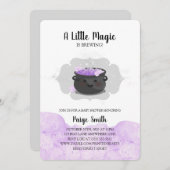 Ein kleiner Zauber ist das Brechen der Halloween-K Einladung (Vorne/Hinten)