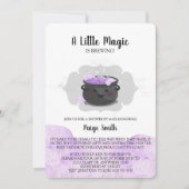 Ein kleiner Zauber ist das Brennen von Babydusche Einladung (Vorderseite)