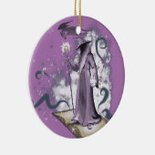 Ein kleiner Zauberer Keramik Ornament (Rechts)