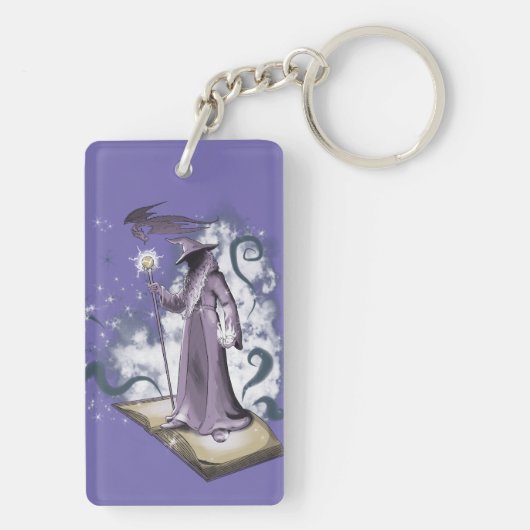 Ein kleiner Zauberer Schlüsselanhänger (Rückseite)