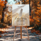 Ein kleines Baby-Duschgel mit Pumpkin Fall Begrüßu Poster