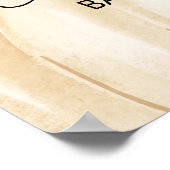 Ein kleines Baby-Duschgel mit Pumpkin Fall Begrüßu Poster (Ecke)