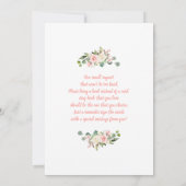 Ein kleines Baby-Duschmädchen Einladung (Rückseite)