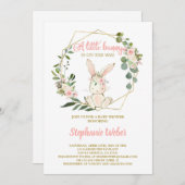 Ein kleines Baby-Duschmädchen Einladung (Vorne/Hinten)