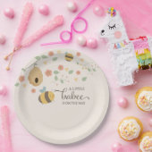 Ein kleines Baby ist unterwegs, Bienenbaby-Dusche Pappteller (Party)