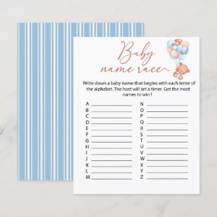 Ein kleines Baby Name Race Spiel