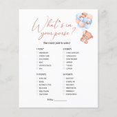 Ein kleines Baby Was ist in Ihrem Geldbeutel-Spiel (Vorderseite)