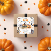 ein kleines Babyduschbecken, Babydusche Quadratischer Aufkleber