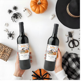 ein kleines Babyduschbecken, Babydusche Weinetikett