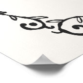 Ein kleines Babyduschbecken Poster (Ecke)