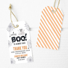 Ein kleines Babydusche Halloween vielen Dank Geschenkanhänger