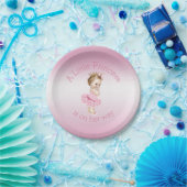 Ein kleines Babyparty-Rosa Prinzessin-Ballerina Pappteller (Party)