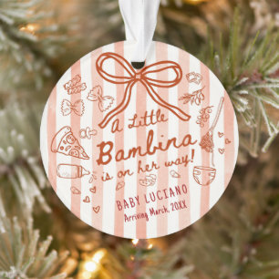 Ein kleines Bambina-Acrylgehänge Ornament