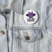 Ein kleines Batty Funny Baby Bat Puff Button (Beispiel)