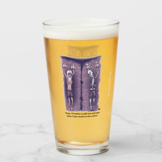 Ein kleines Bierglas live Glas (Vorne (Gefüllt))