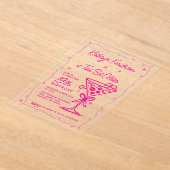 Ein kleines bisschen älter Espresso Martini 19. Ge Acryleinladungen (Ablage )