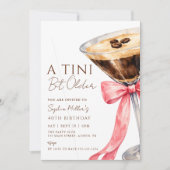 Ein kleines bisschen älterer Espresso Martini Gebu Einladung (Vorderseite)
