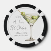 Ein kleines bisschen älterer Martini Geburtstag Pokerchips (Rückseite)