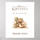 Ein kleines Boho-Western-Themen-Rat und -Wünsche Poster (Vorne)