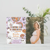 Ein kleines Boo-Baby-Halloween-Party Einladung (Stehend Vorderseite)