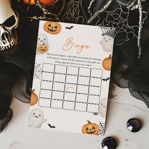 Ein kleines Boo-Gespenst-Baby-Shower-Bingo-Spiel