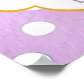 Ein kleines Boo Ghost Halloween Baby-Duschbad Poster (Ecke)