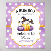 Ein kleines Boo Ghost Halloween Baby-Duschbad Poster (Vorne)