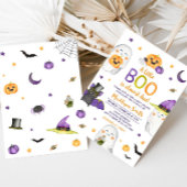 Ein kleines Boo Ghost Halloween Kinderdusche Einladung