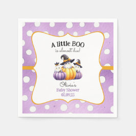 Ein kleines Boo Ghost Halloween Kinderdusche Serviette