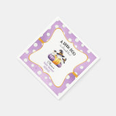 Ein kleines Boo Ghost Halloween Kinderdusche Serviette (Ecke)