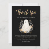 Ein kleines Boo Ghost Halloween Kinderdusche Viele Dankeskarte (Vorderseite)