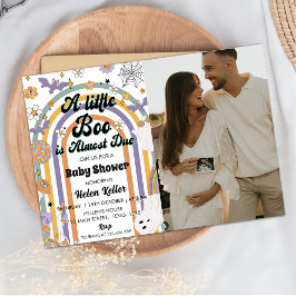 Ein kleines Boo Groovy Rainbow Halloween Kinderdus Einladung