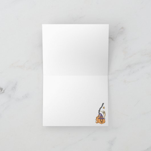 Ein kleines Boo Halloween Baby Dusche Danke (Innenseite)