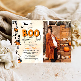 Ein kleines Boo Halloween Baby Shower Foto Einladung